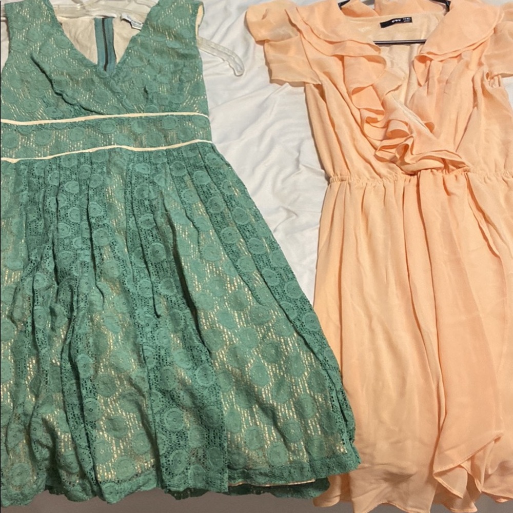 Selling a bundle of small sized dresses. All are short besides one maxi dress